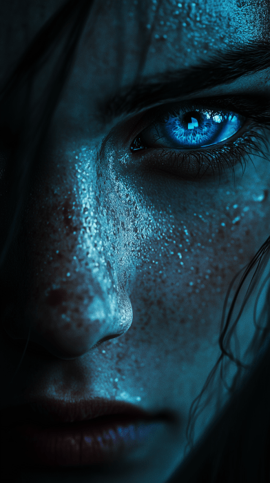 Blue-eyed Woman