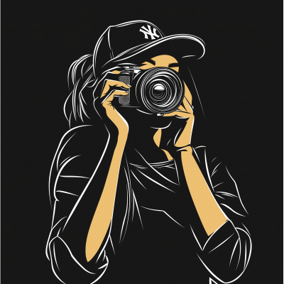 Female Photographer Outline