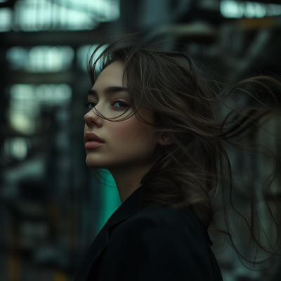 Moody Industrial Portrait