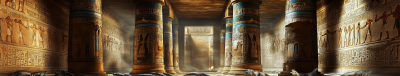 Panoramic View of an Egyptian Temple