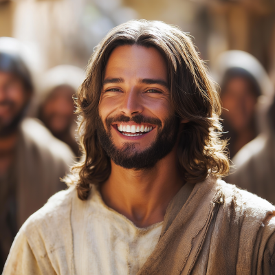 Smiling Jesus Christ