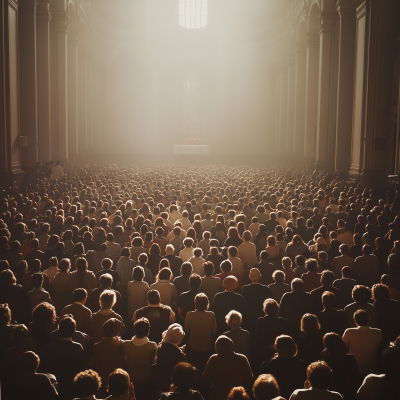 People Praying in Church