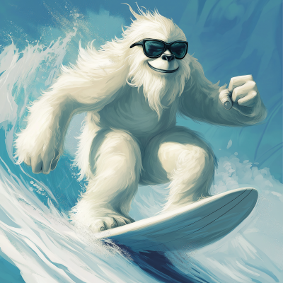 Surfing Yeti