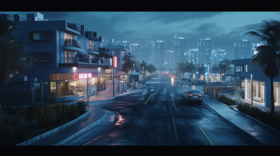 Cinematic Night Scene