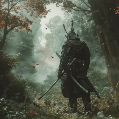 Samurai in Forest