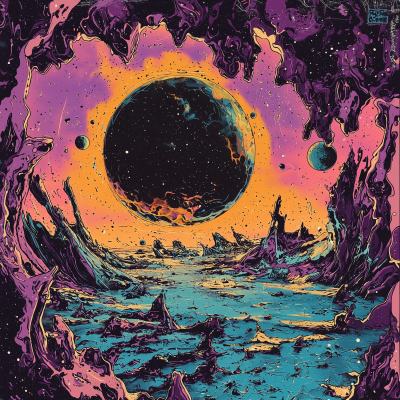 Psychedelic Purple Dawn