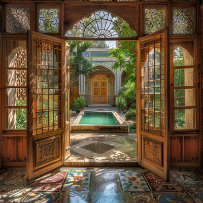 Persian House with Lush Garden