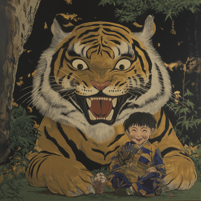 Tiger by Yoshitomo Nara