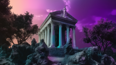 Surreal Chromatic Temple