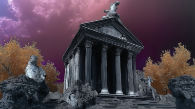 Surreal Roman Temple