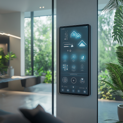 Futuristic Smart Home Control Panel