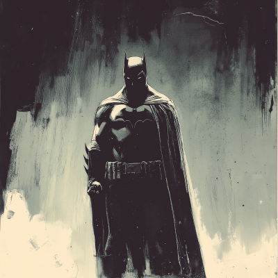 Simplistic Batman Art