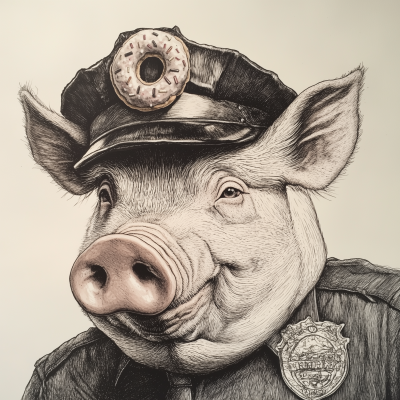 Political Pig Cop