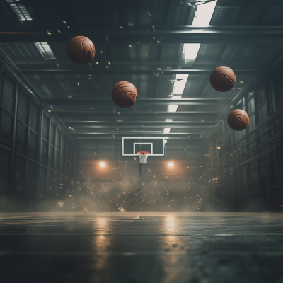 Bouncing Basketballs in a Warehouse