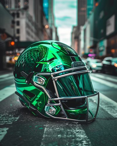 Shimmering Metallic Green Axiom Helmet