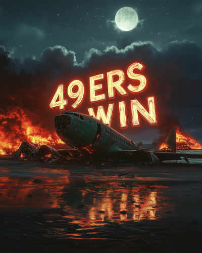 49ERS WIN on the Beach