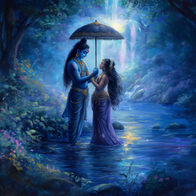 Bioluminescent Wedding of Shiva and Parvati