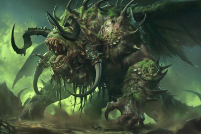 Nurgle Wyrm Illustration