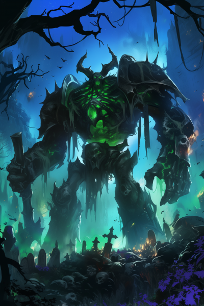 Elder Golem in Graveyard