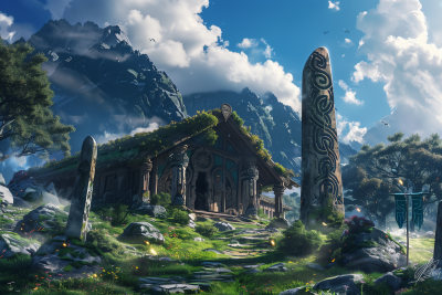 Sacred Elven Meadow Scene