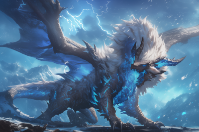 Mysterious Winter Dragon