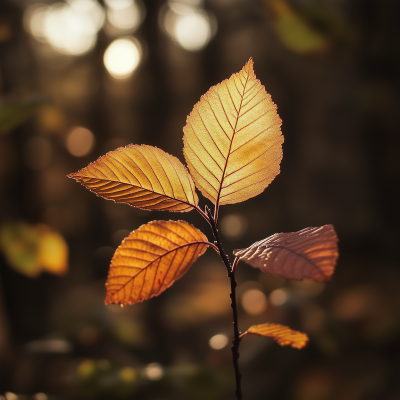 Colorful Leaf in Autumn