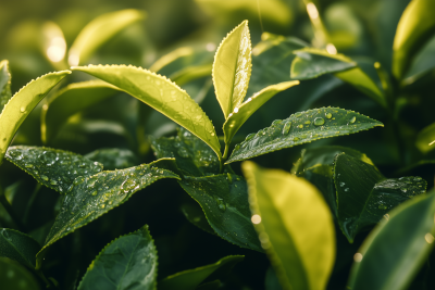 Close-up of Tea Leaves