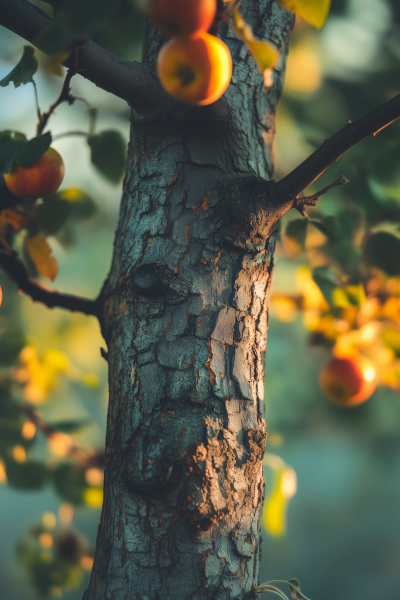 Macro Shot of Apple Trunk