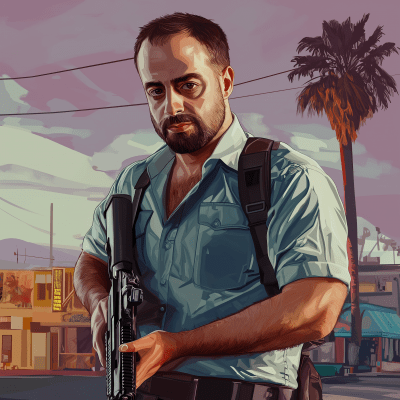 GTA Character in Action