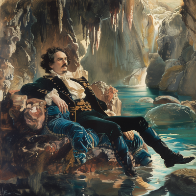 King Ludwig II at the Venus Grotto