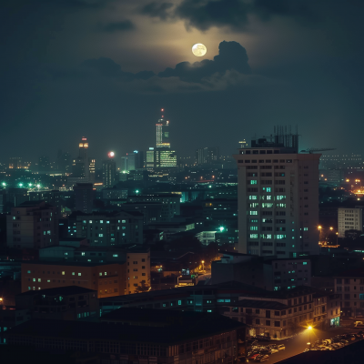 Night Skyline in Lagos