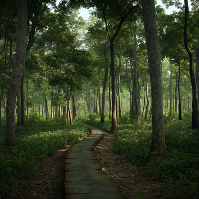 Nilambur Teak Forest Pathway