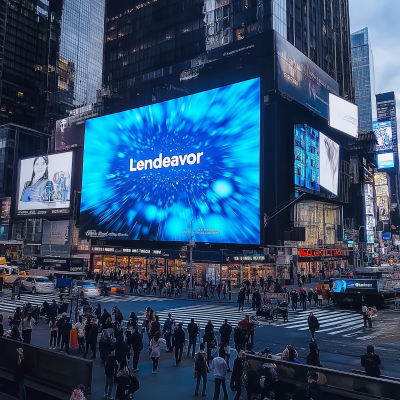 Lendeavor Ad in Times Square