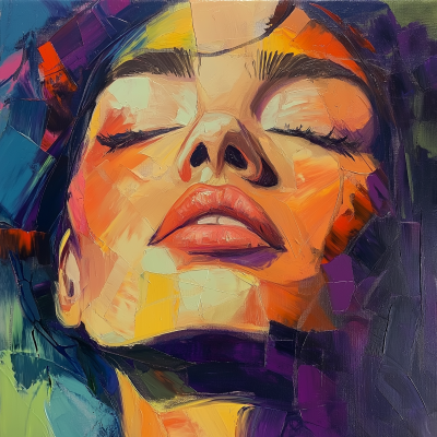 Vibrant Abstract Portrait