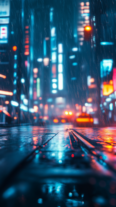 Futuristic Cyberpunk Landscape