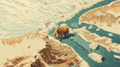 Mammoth in a Landscape