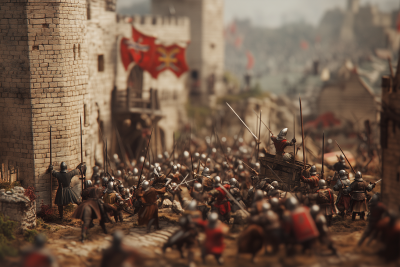 Medieval Battlefield Diorama