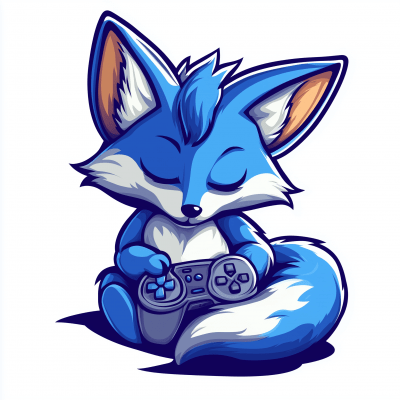 Sleeping Fox Mascot for Gaming Brand