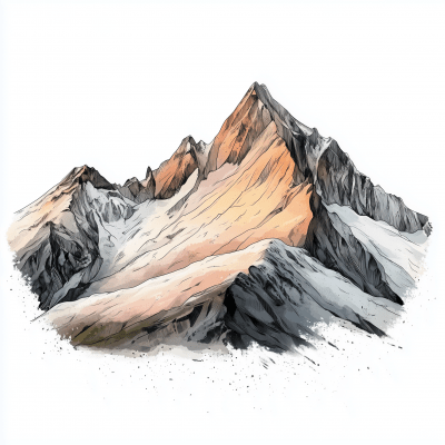 Mountain Landscape Illustration