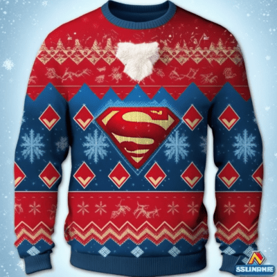 Superman Ugly Christmas Sweater