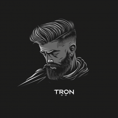 TRON Barber Logo Design