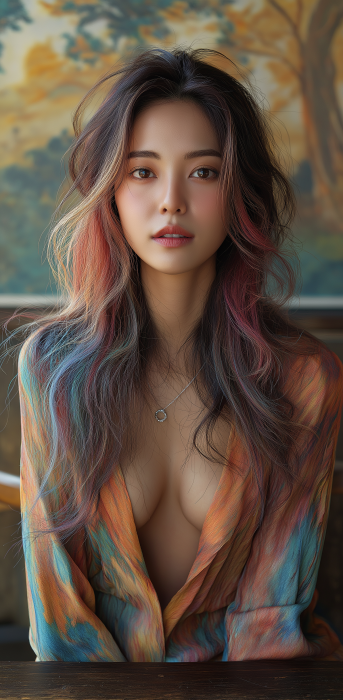 Colorful Model Portrait