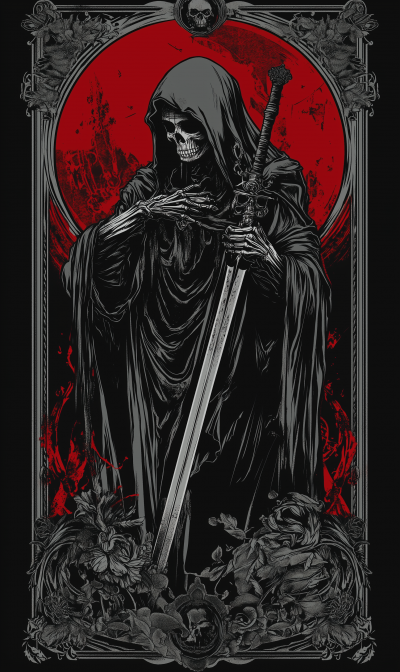 Dark Art Death Tarot Card