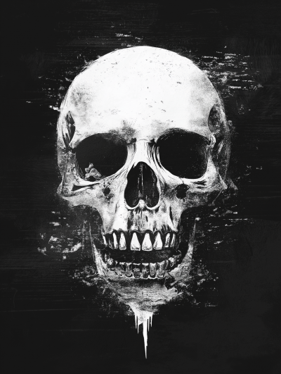 Distressed Skull Design