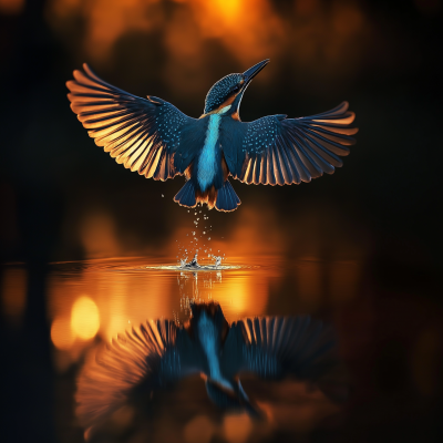 Dramatic Kingfisher Capture