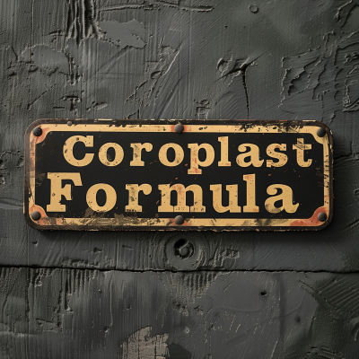 Vintage Coroplast Formula Sticker