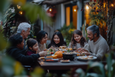 Family Gathering in the Garden