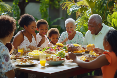 Family Gathering in the Garden