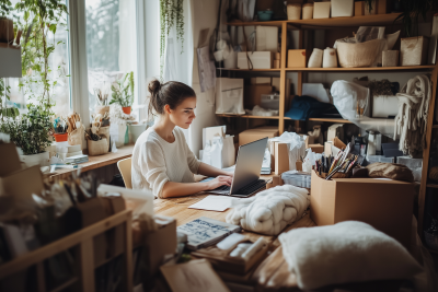 Entrepreneur’s Cozy Workspace