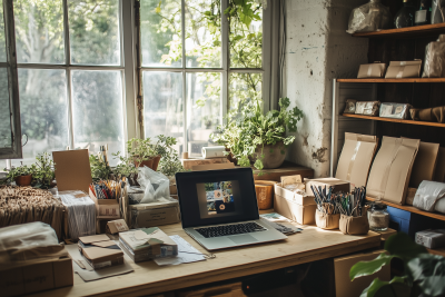 Home Workspace of an Entrepreneur